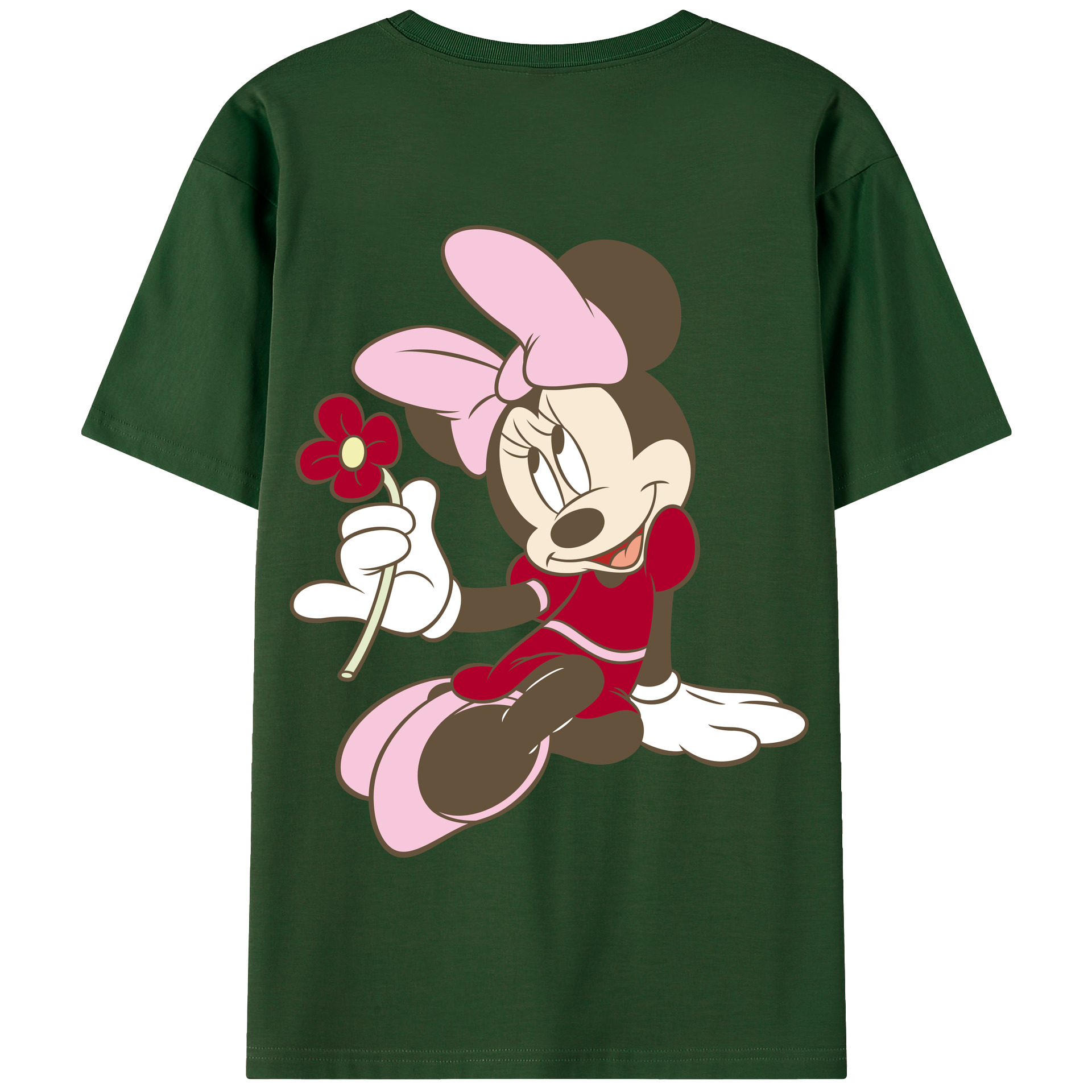 （画像用） ミッキーマウス Mickey Mouse 綿100％半袖Tシャツ（背面プリント）
